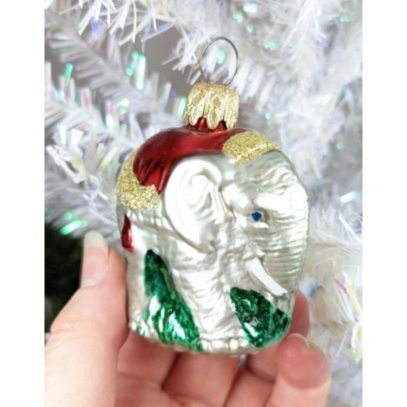 Vintage Retired Inge Glas Elephant Ornament - Picture 3 of 6